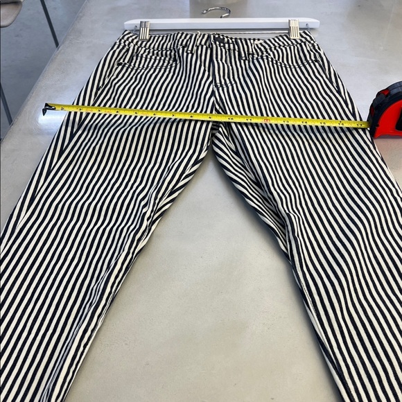 Nili Lotan Black and White Striped Pants - Picture 5 of 6